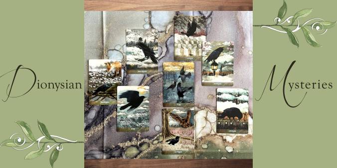 Dionysian Mysteries Oracle Reading with the Urban Crow Oracle