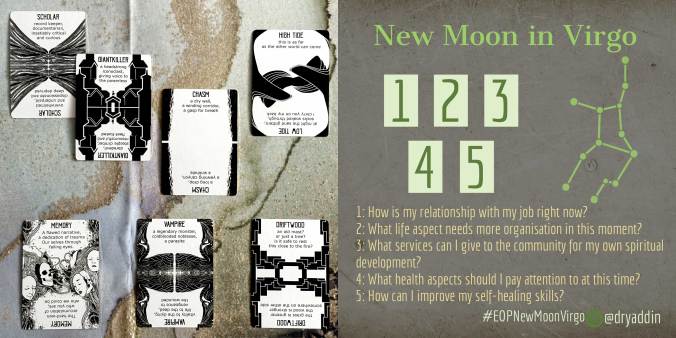New Moon in Virgo Tarot Reading with the Spindlewheel Game Cards