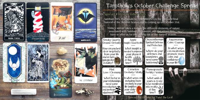 Tarotholics October Challenge Reading with The Charming Disaster Oracle Deck