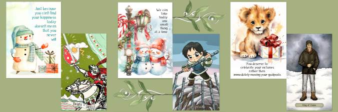 Pixie's Whisper Tarot Christmas Edition, Winter Magick Tarot, Yuletide Tarot, and Christmas Affirmation Cards