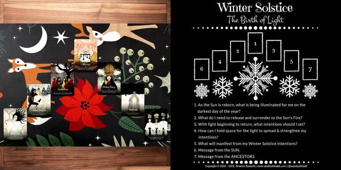 Winter Solstice Oracle Reading with the Seasons of the Witch Yule Oracle