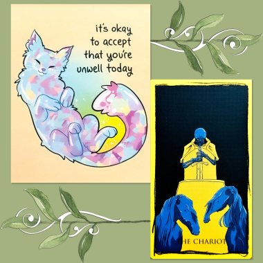 The Fool's Acumen Tarot The Chariot and It's Going to Be Okay 2024 Day-to-Day Calendar by Kate Allan