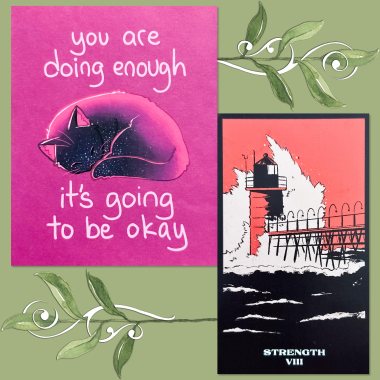 Great Lakes Tarot and It's Going to Be Okay 2024 Day-to-Day Calendar by Kate Allan