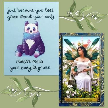 Wizard's Tarot Queen of Swords and It's Going to Be Okay 2024 Day-to-Day Calendar by Kate Allan
