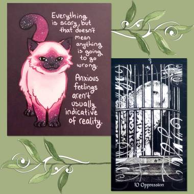 HP Tarot's Ten of Wands and It's Going to Be Okay 2024 Day-to-Day Calendar by Kate Allan