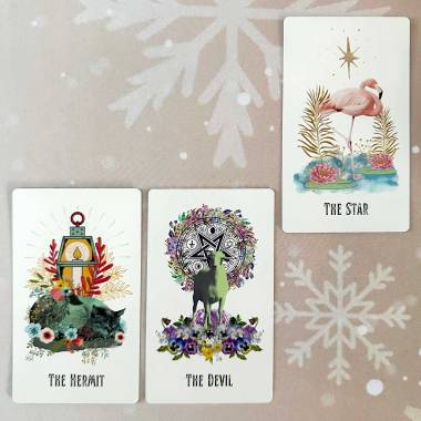The Wild Life Tarot - The Hermit, The Devil, The Star