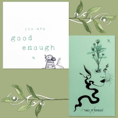 Jupiter Power Tarot's Three of Pentacles and the Cozy Comfort Cards for Sad and Anxious Moments