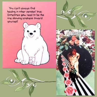 The Muse Tarot's Seven of Pentacles and It’s Going To Be Okay 2024 Day-to-day Calendar By Kate Allan