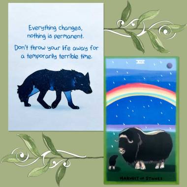 The Gentle Tarot's King of Pentacles and It’s Going To Be Okay 2024 Day-to-day Calendar By Kate Allan