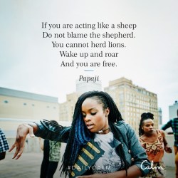 #DailyCalm with the Calm app - Papaji quote