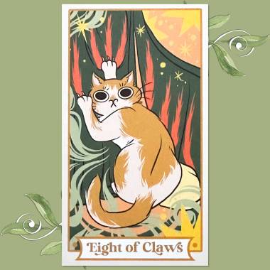 Paw of Light Tarot - Eight of Swords