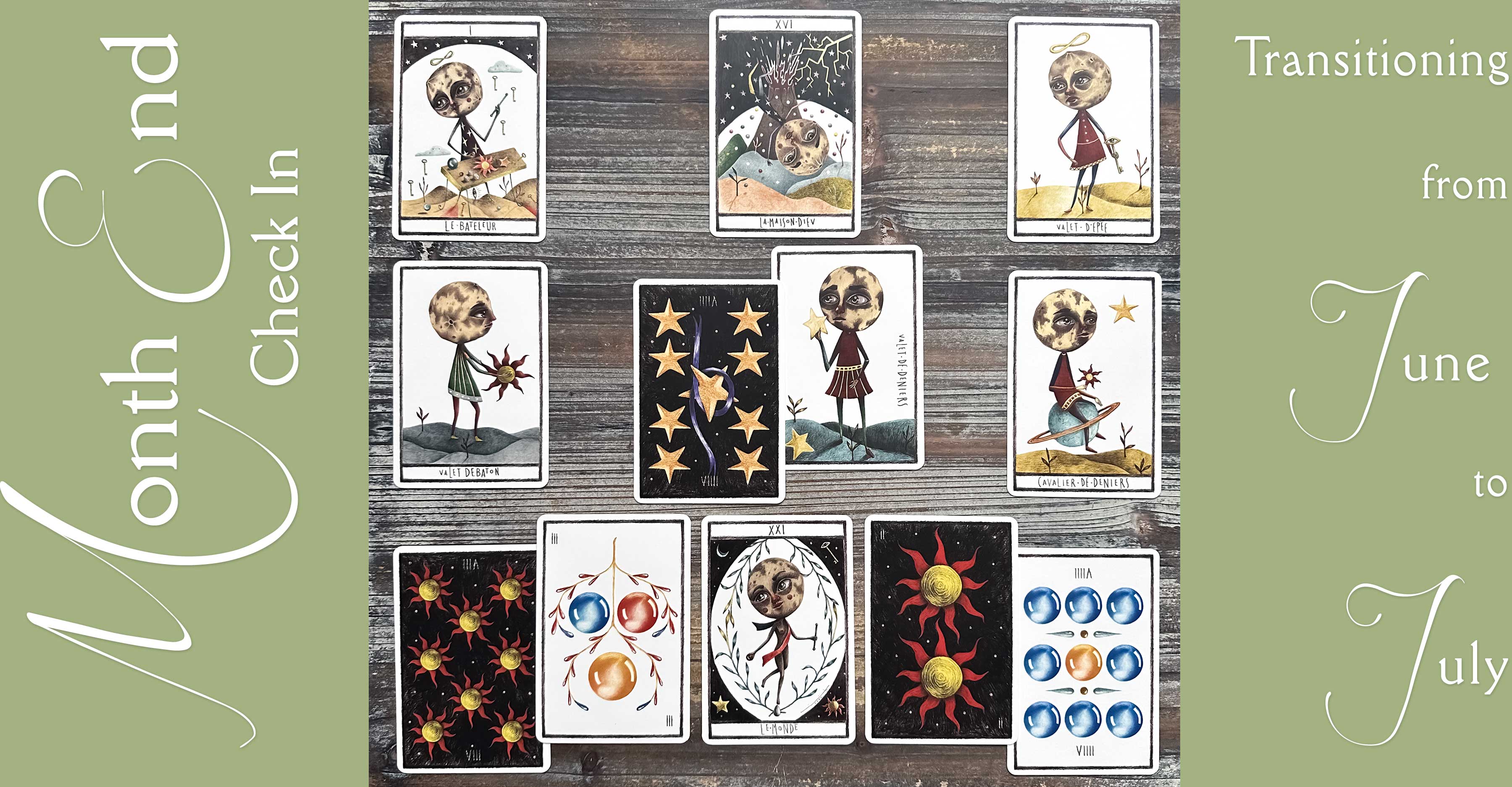 Month End Tarot Reading with the Tarot Moodie Deck