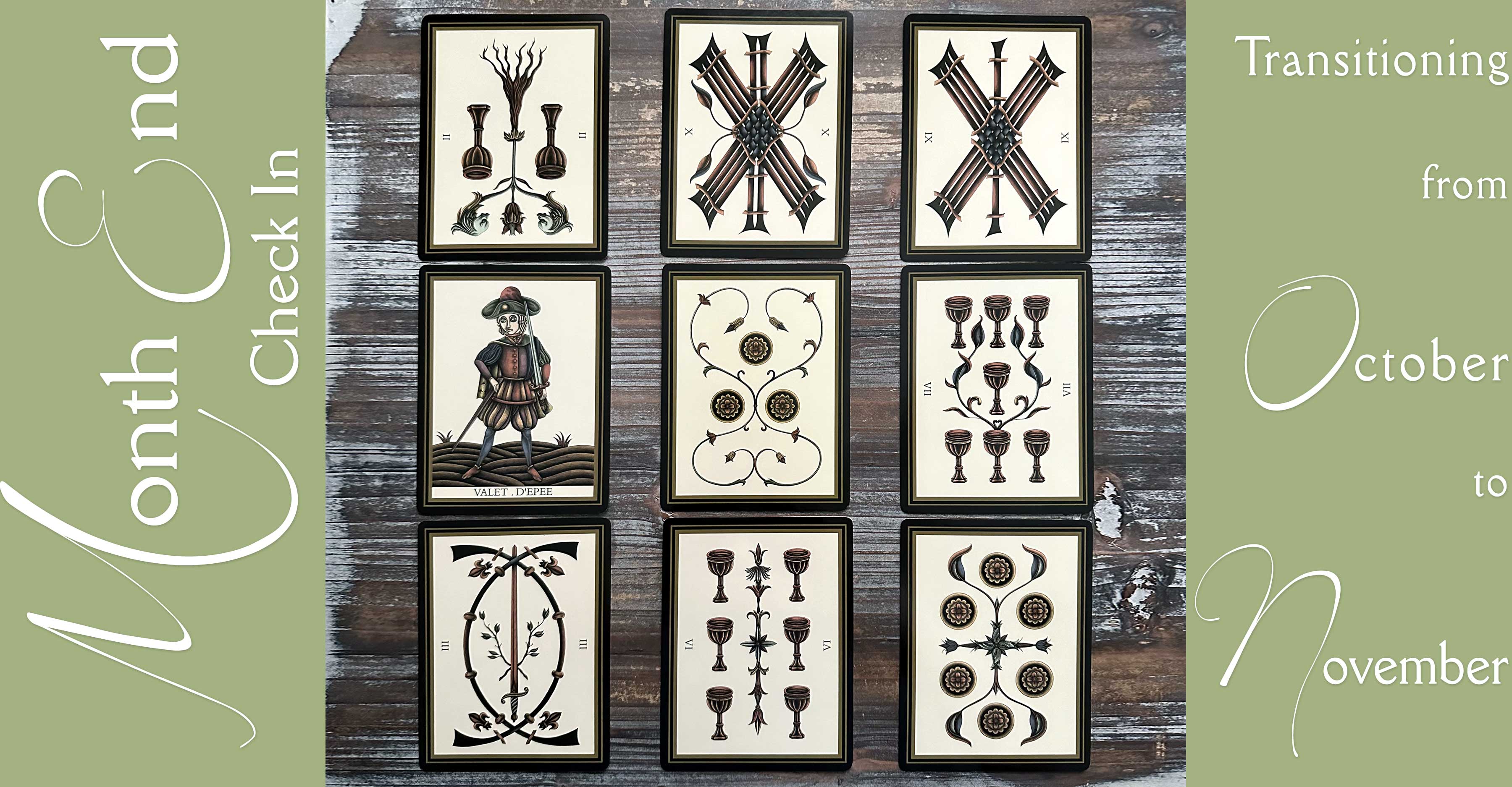 Month End Tarot Reading Check-In with the Tarot Noir