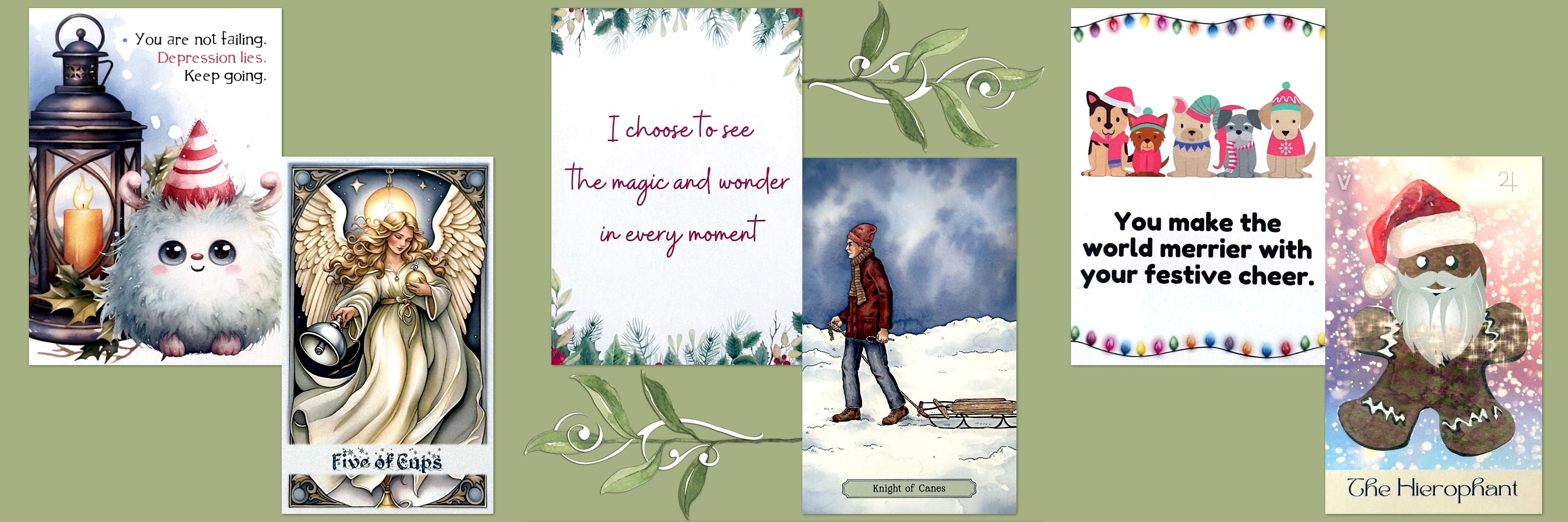 Card of the Day Tarot Reading with the Christmas Tales Tarot, Christmas Cheer Tarot, and Yuletide Tarot