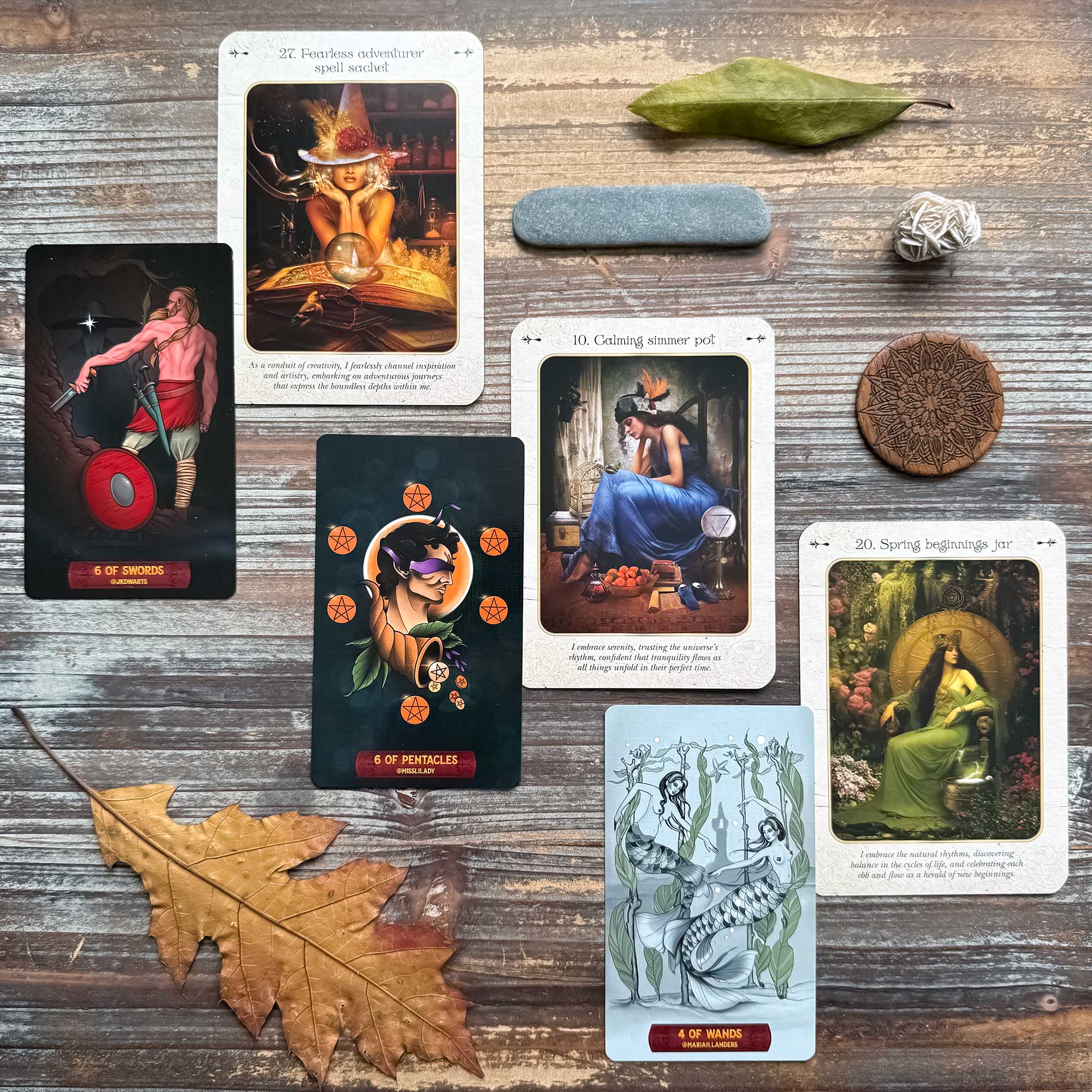 Inkromancy 6 Monsters & Myths Tarot Reading and Kitchen Witch Oracle Reading