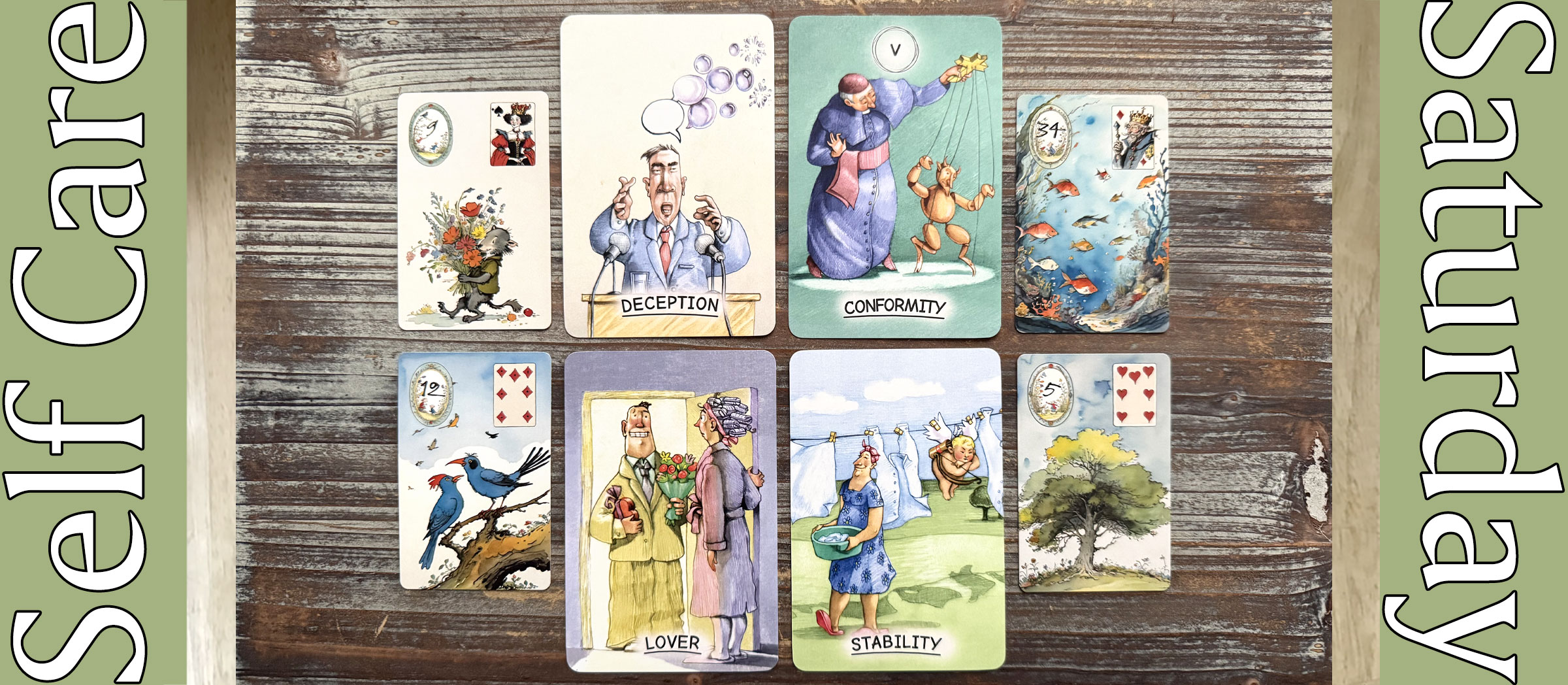 Self Care Saturday Tarot Reading with the Visions of Life Tarot and Story Time Lenormand