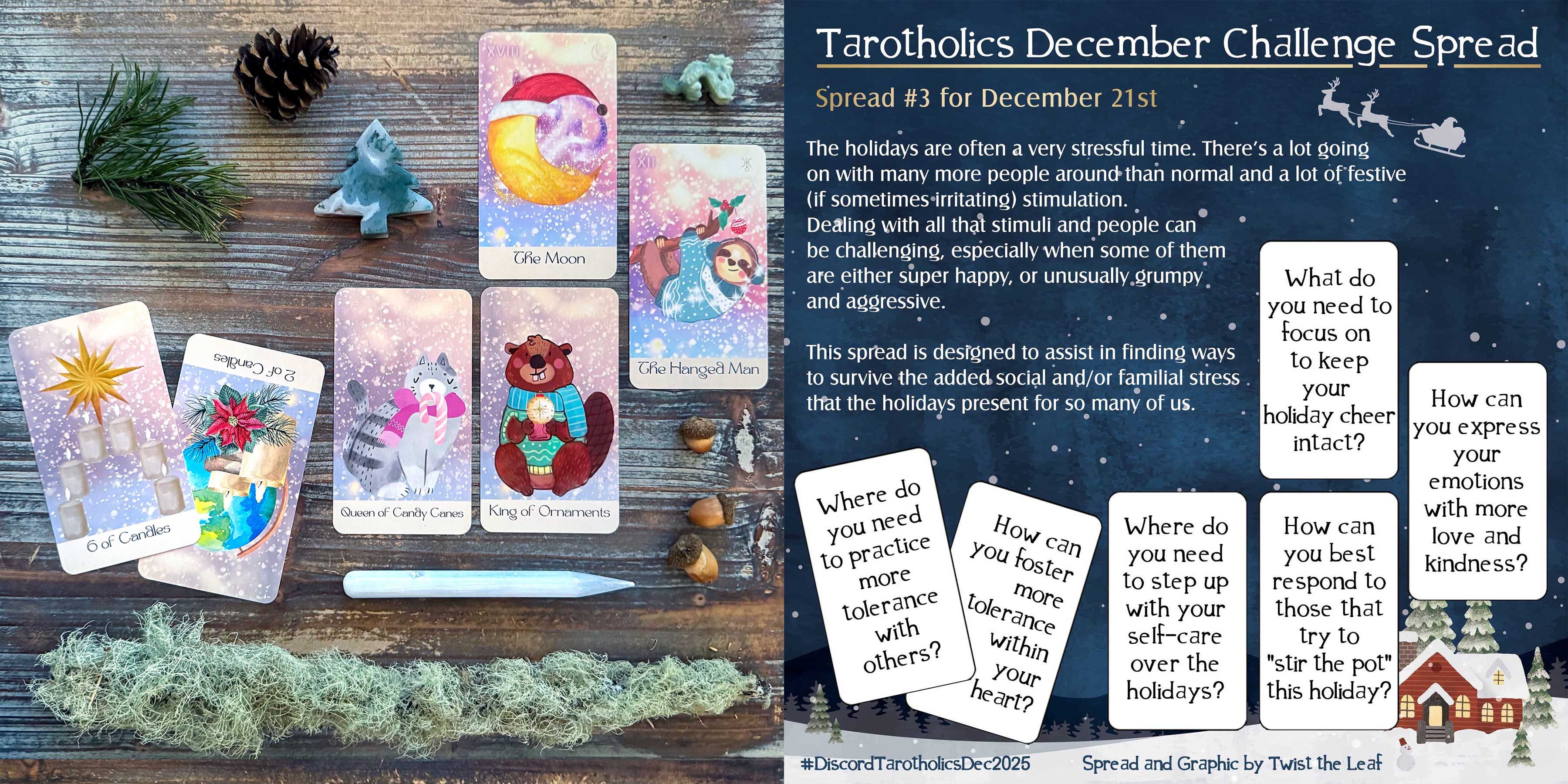 Christmas Tarot Reading with the Christmas Cheer Tarot