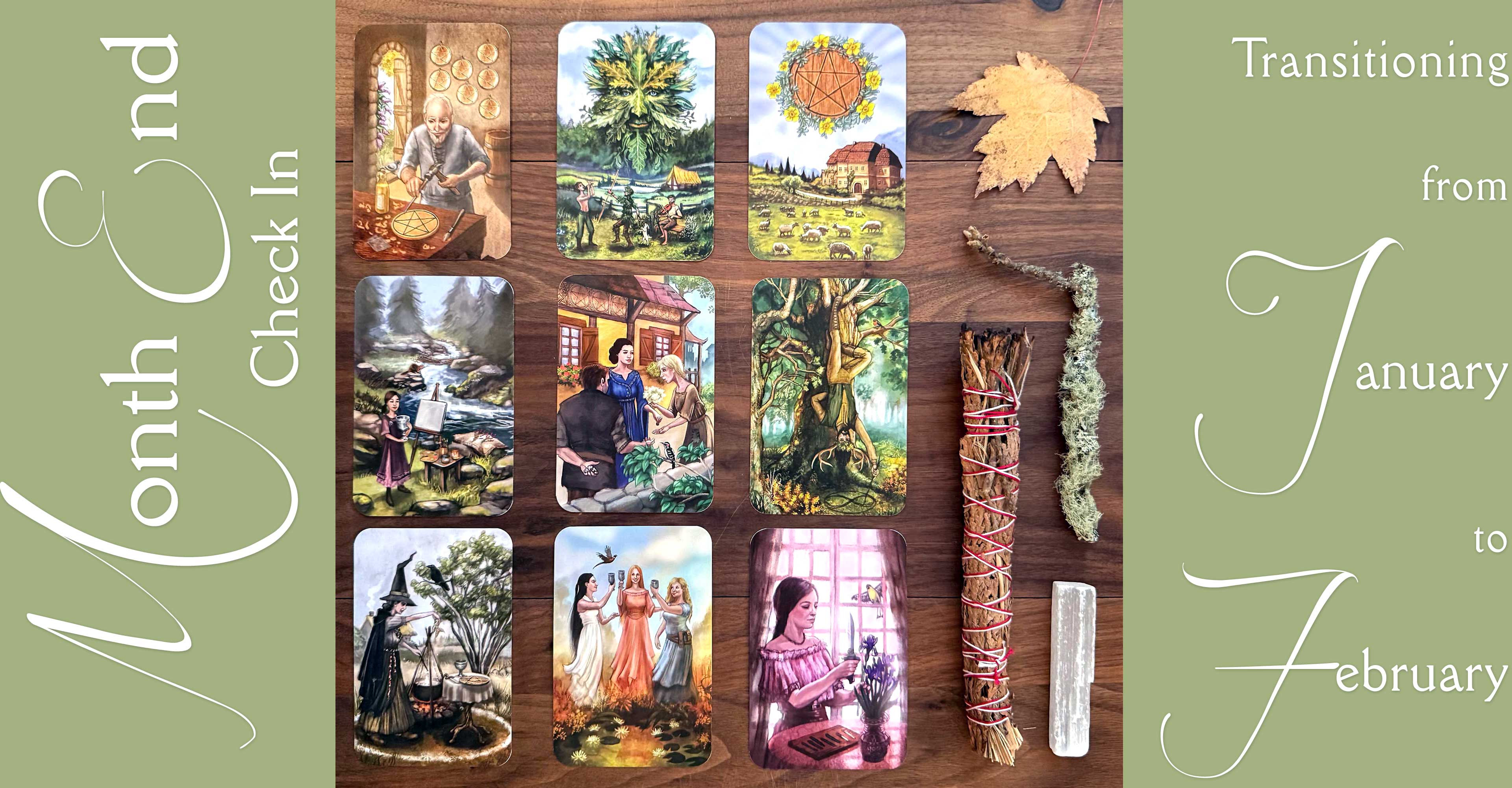 Month End Tarot Reading with the Green Witch Tarot