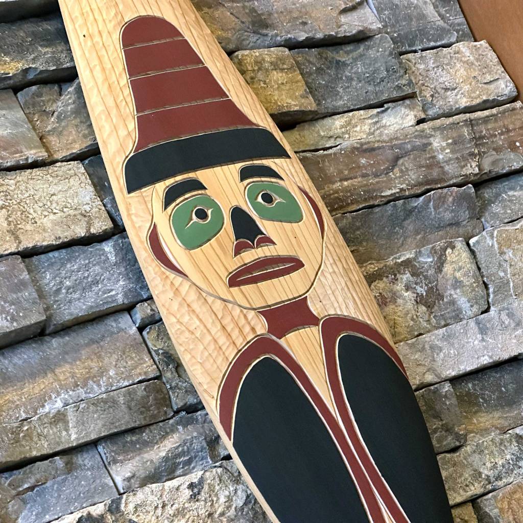 Indigenous Art - Carved Boat Oar