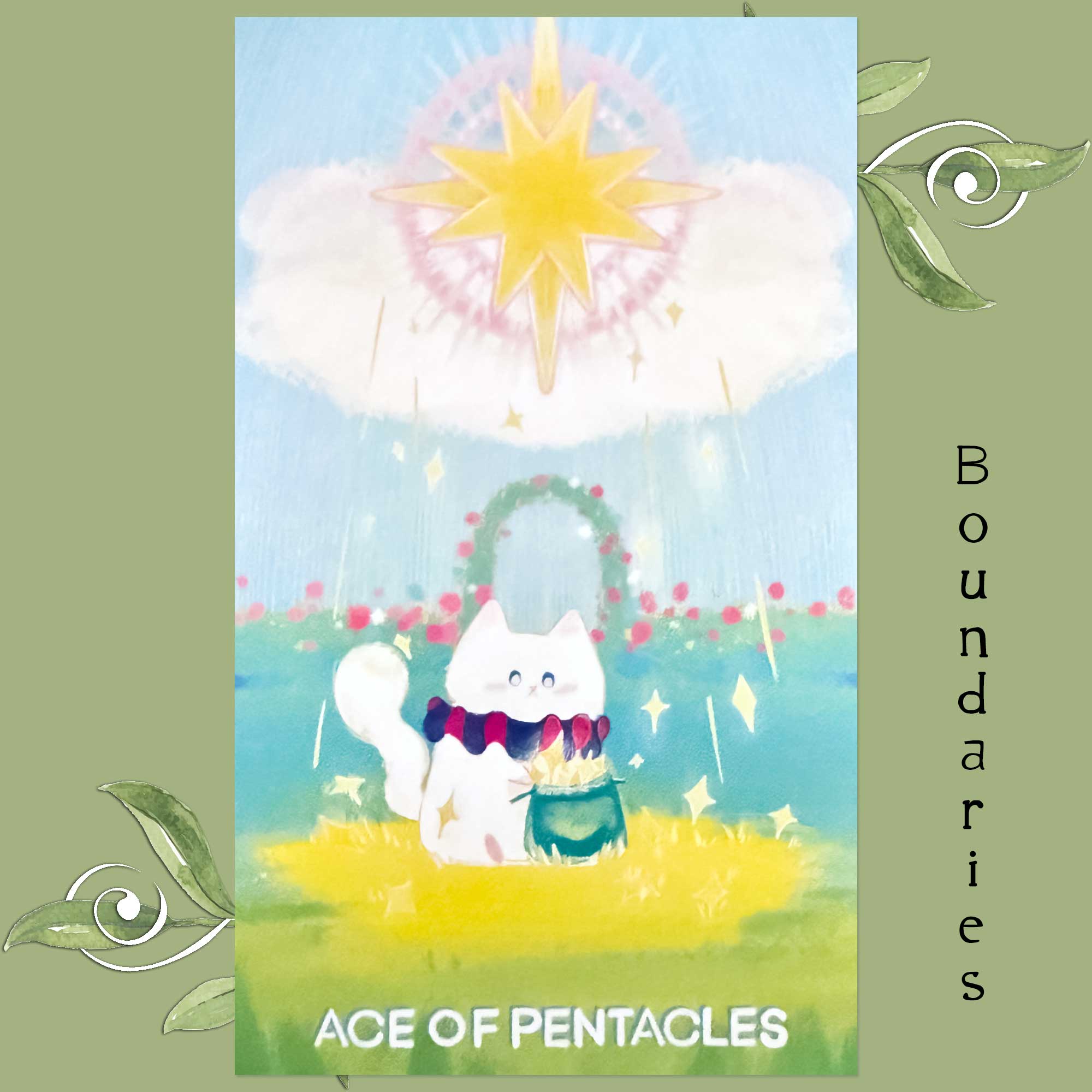 Mystic Meows Tarot - Ace of Pentacles