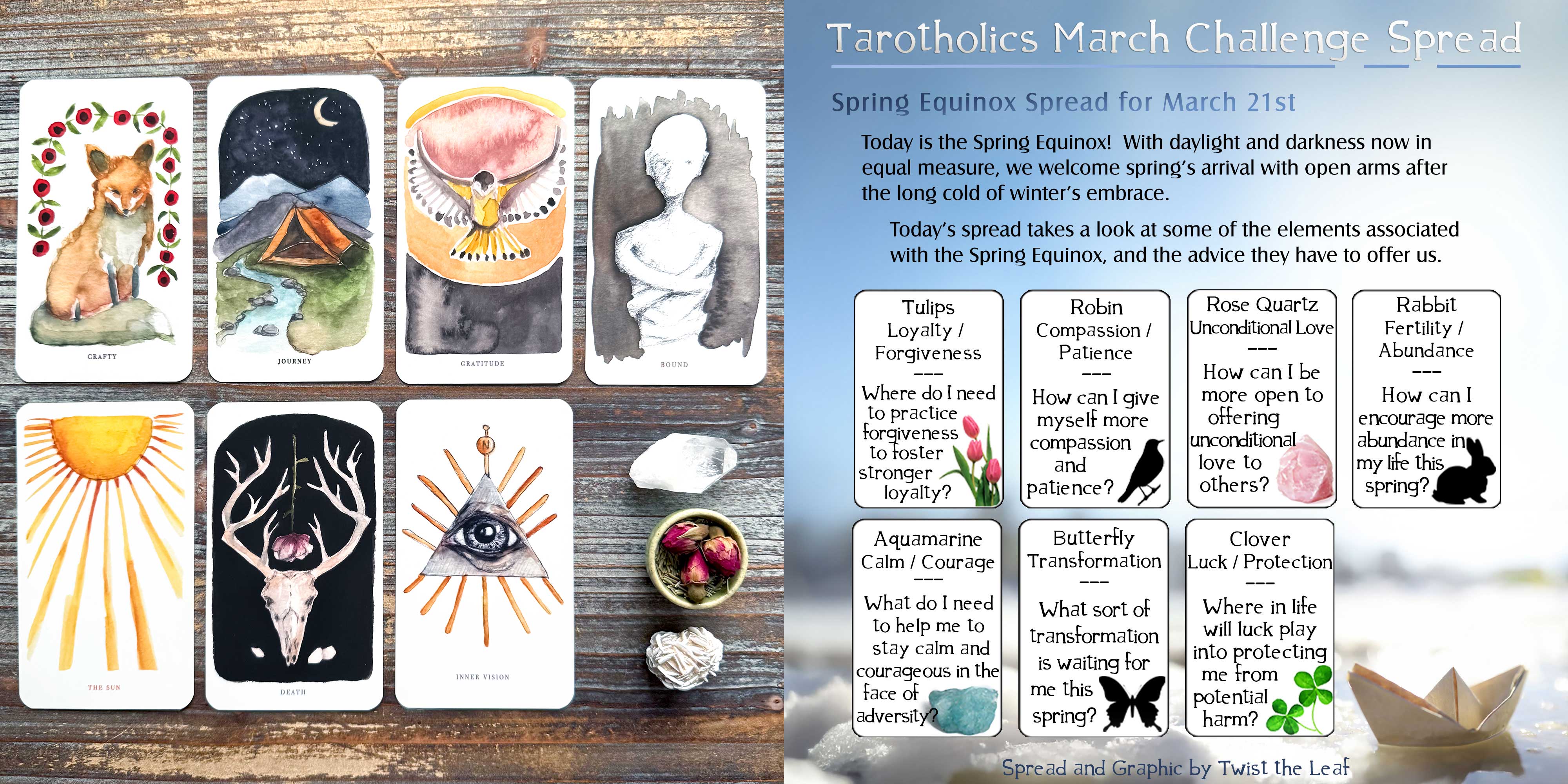 Spring Equinox Oracle Reading with the Roots and Wings Oracle