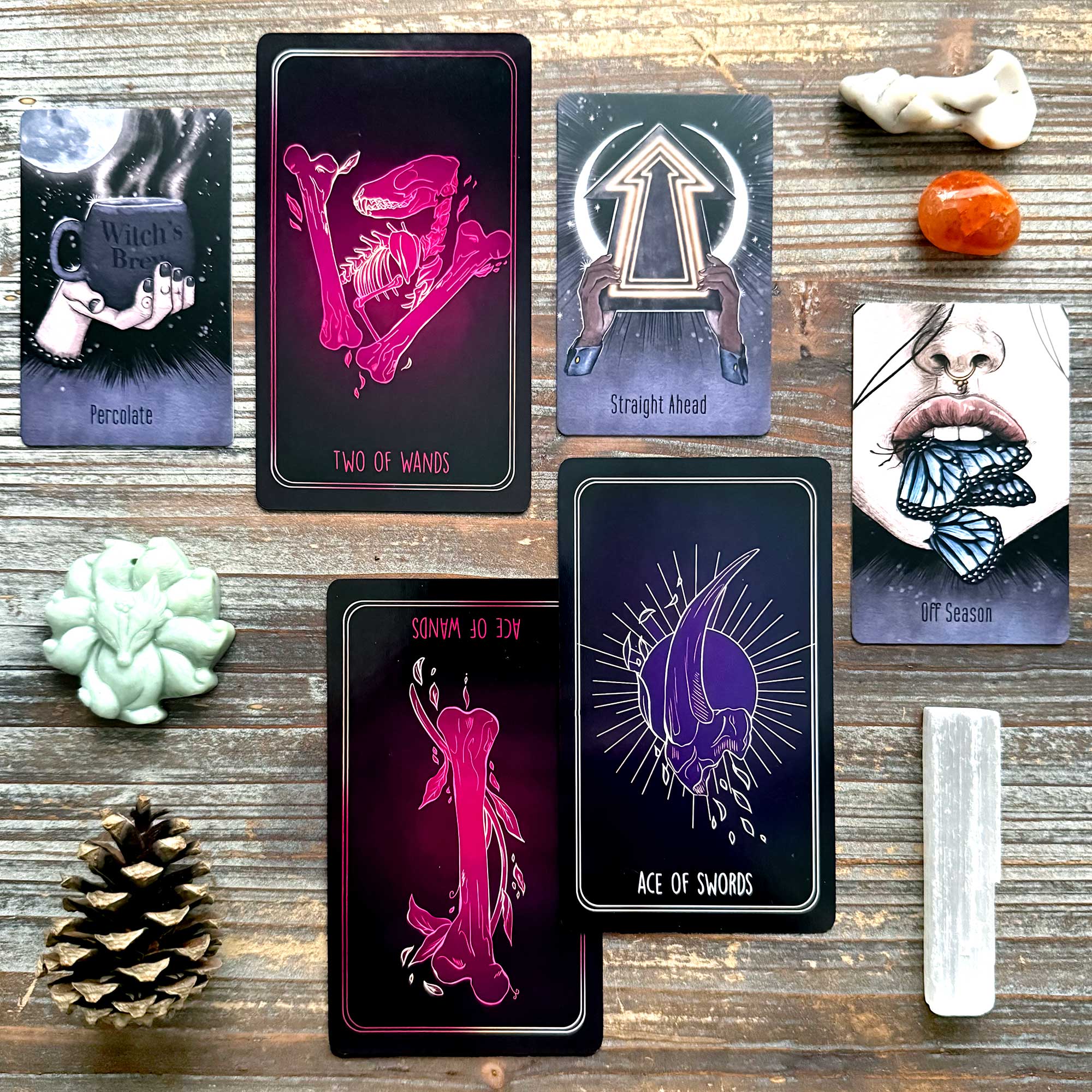 Tarot Reading with The Bone Tarot and The Supreme's Small City Oracle