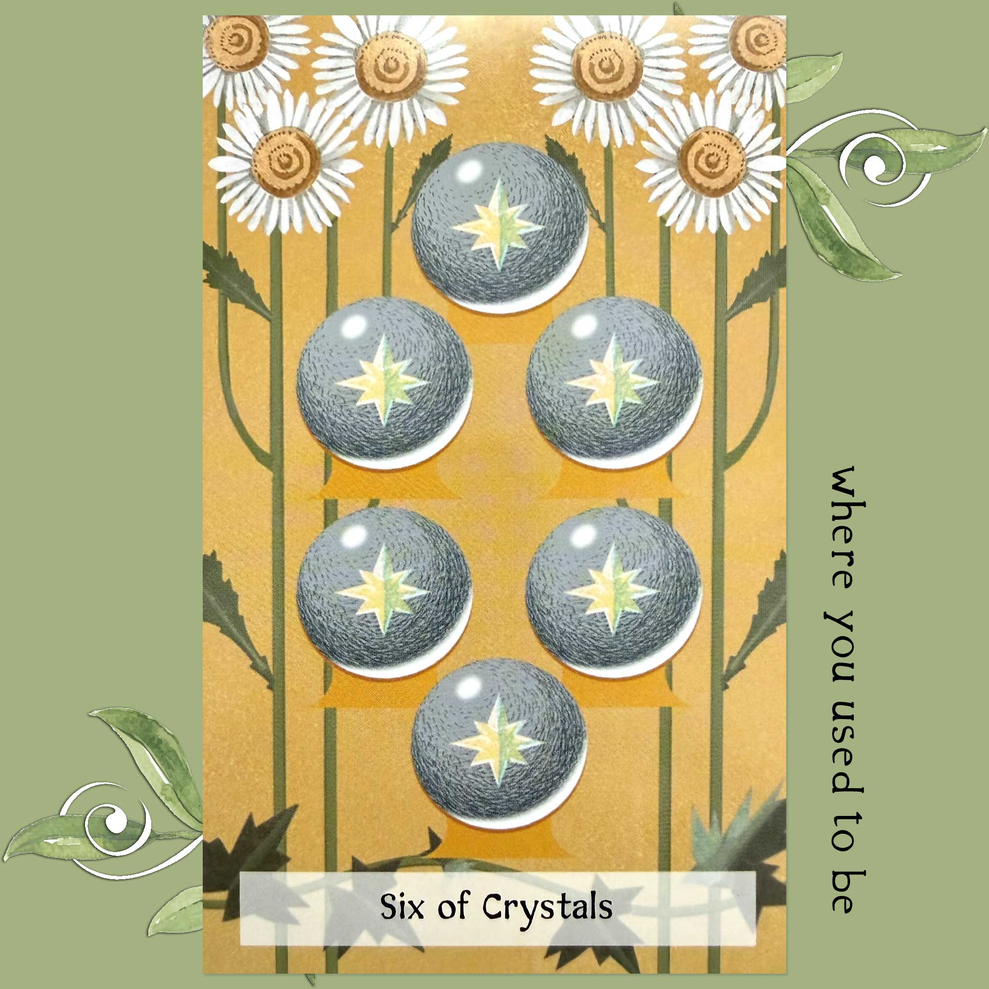 The Green Witchery Tarot - Six of Pentacles