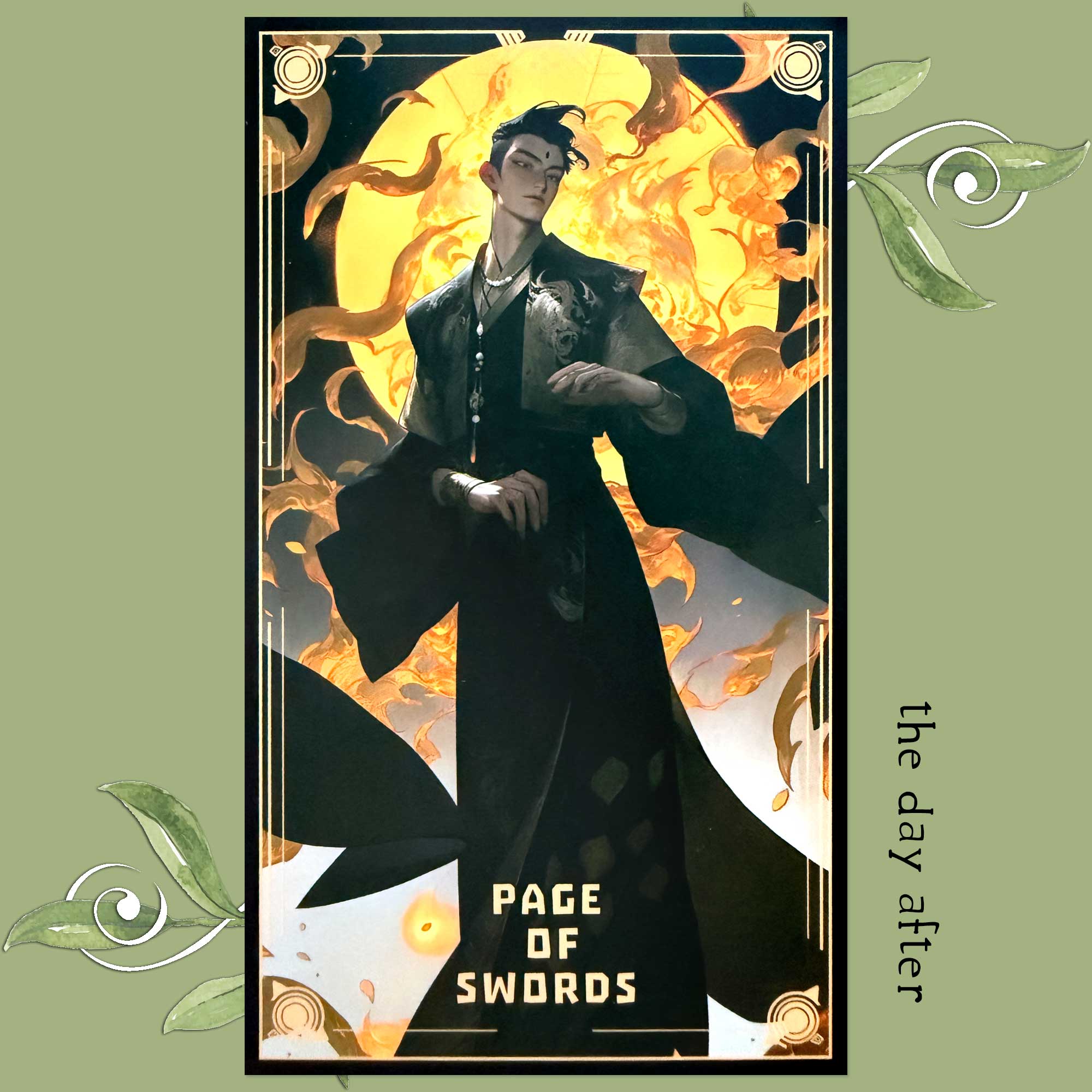 The Classic Mountains and Seas Tarot - Page of Swords