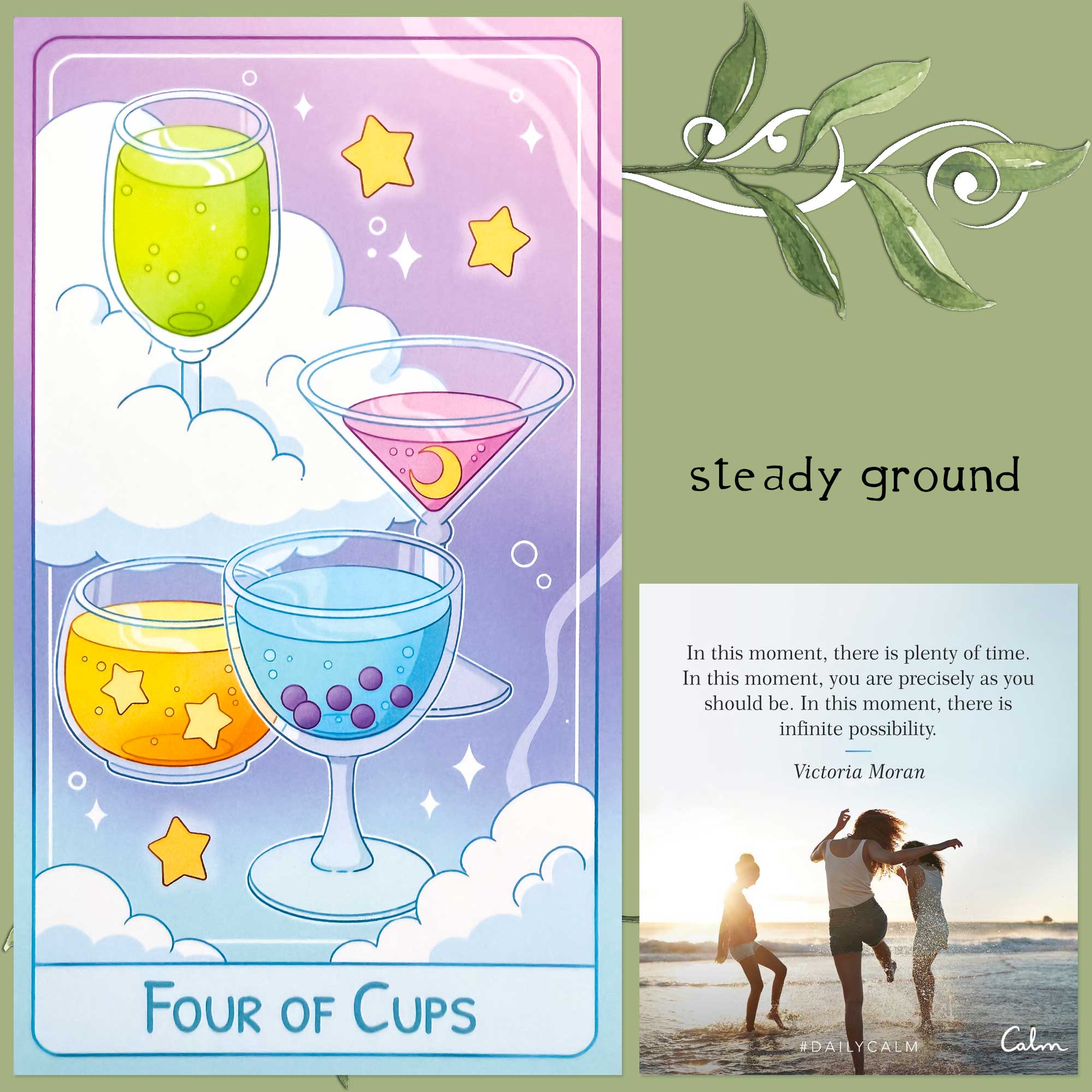 Bumbleberry Hollows Tarot - Four of Cups