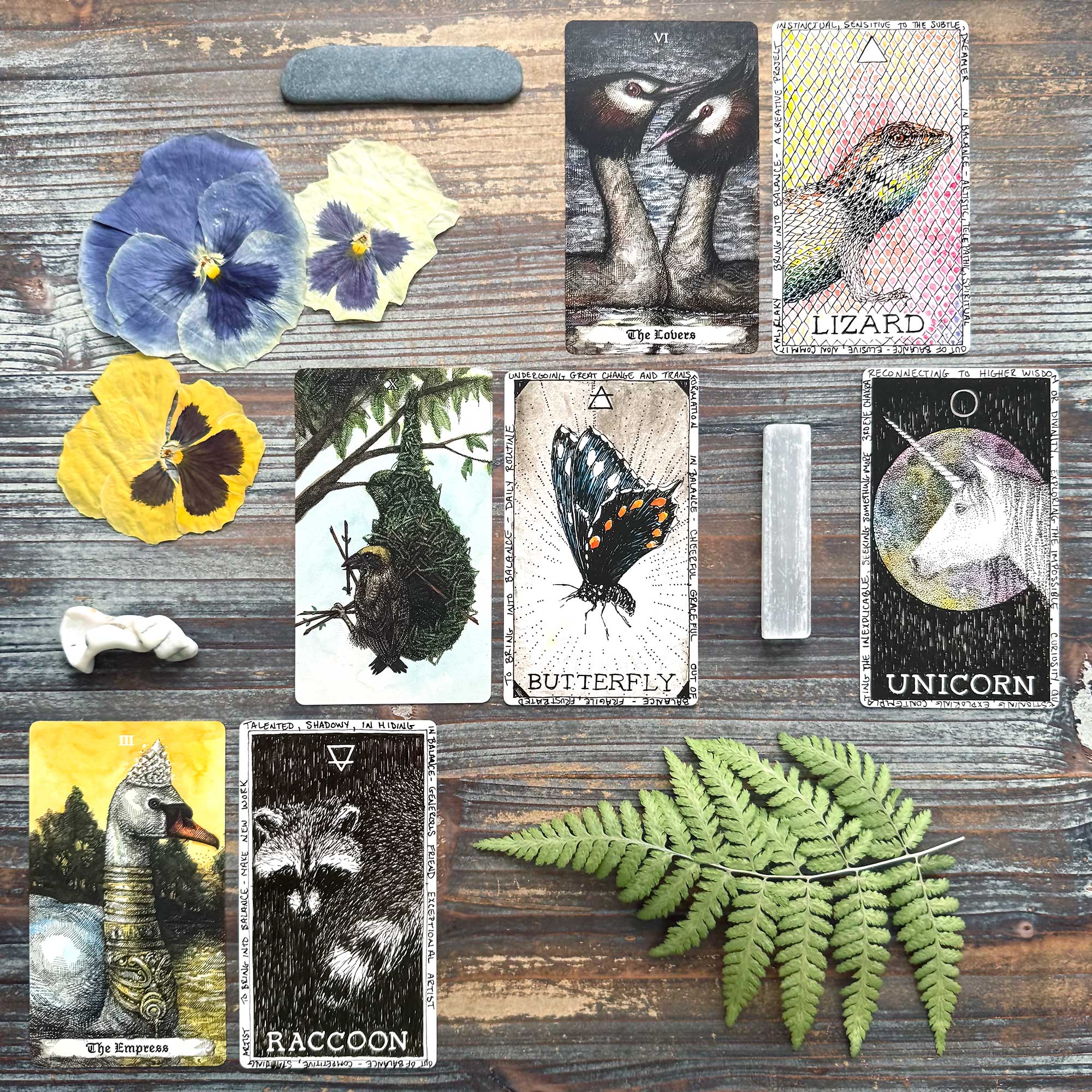 Tarot Reading with the Ventum Arcanae The Air Tarot and The Wild Unknown Animal Spirit Oracle