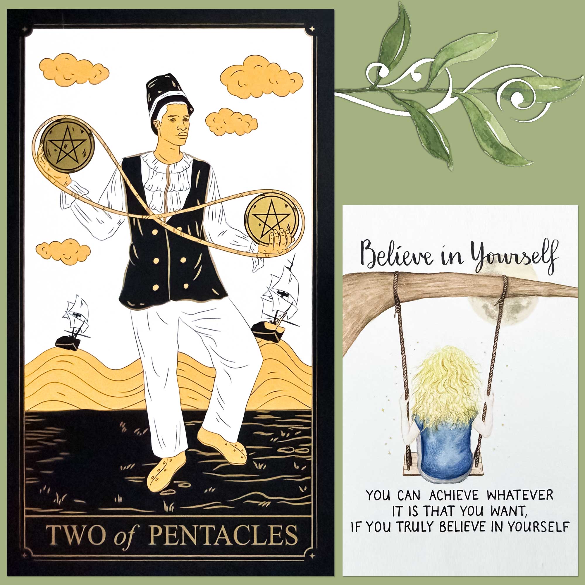 Wyspell Tarot - Two of Pentacles