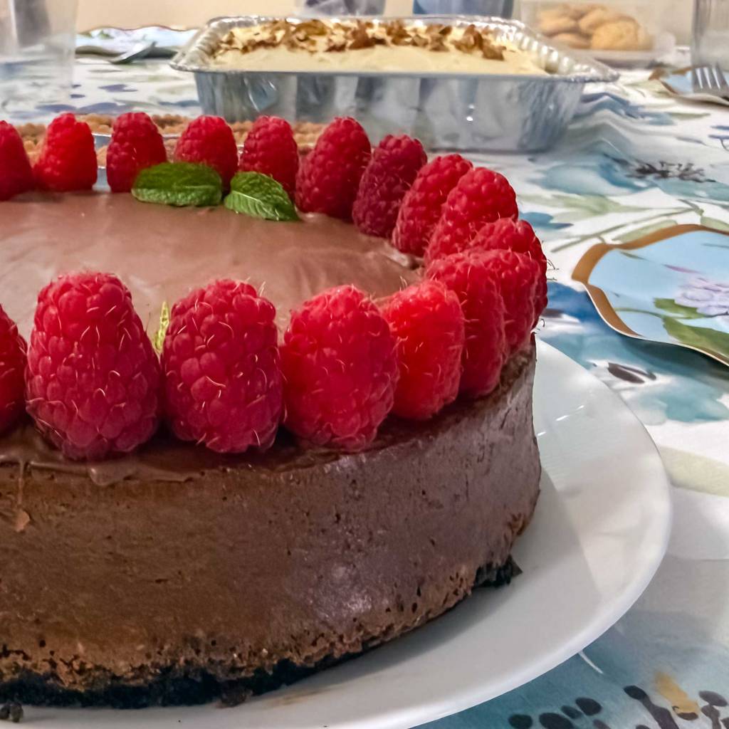 Chocolate Raspberry Cheesecake