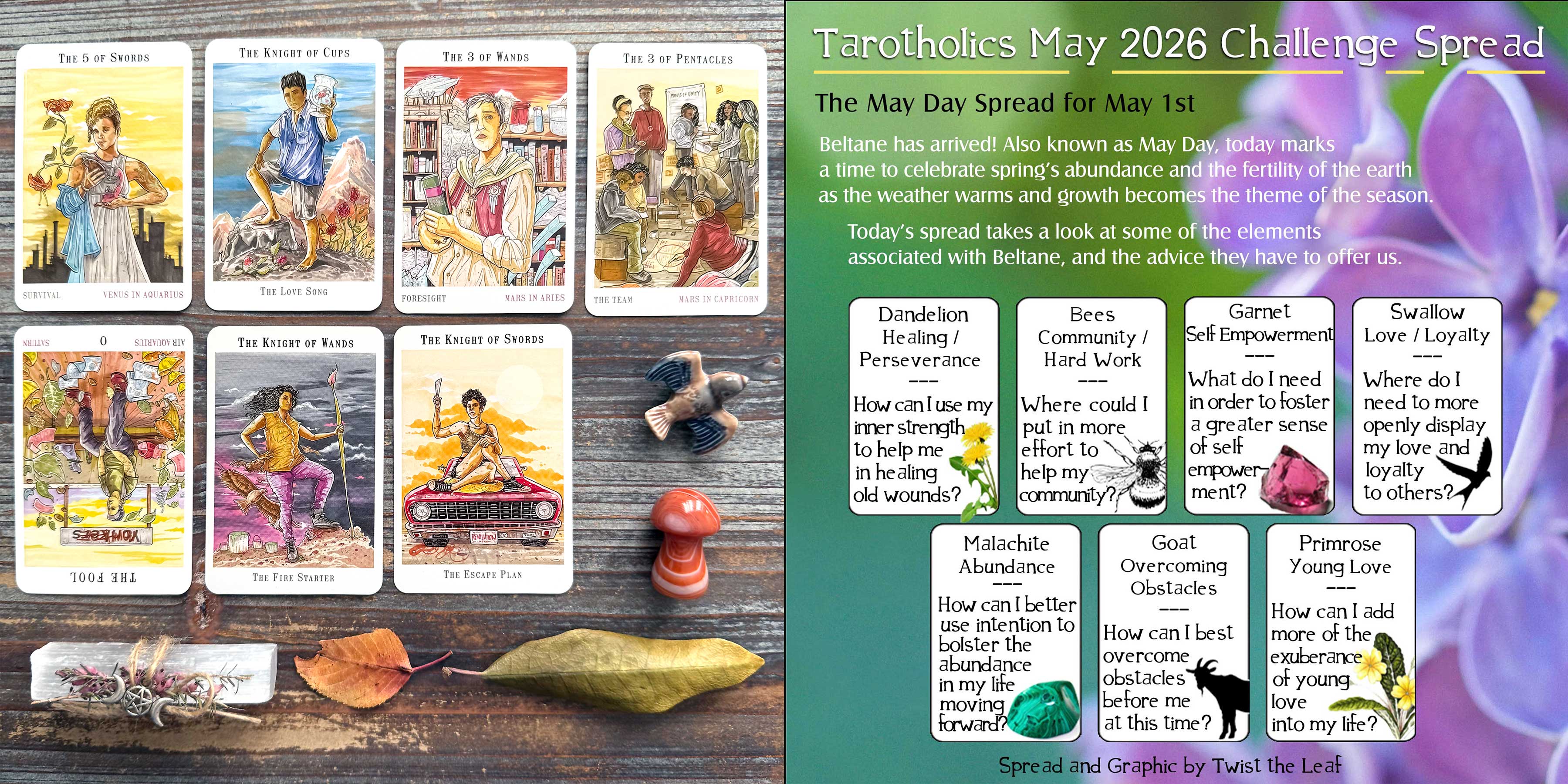 May Day Tarot Reading with the Next World Tarot Pocket Edition