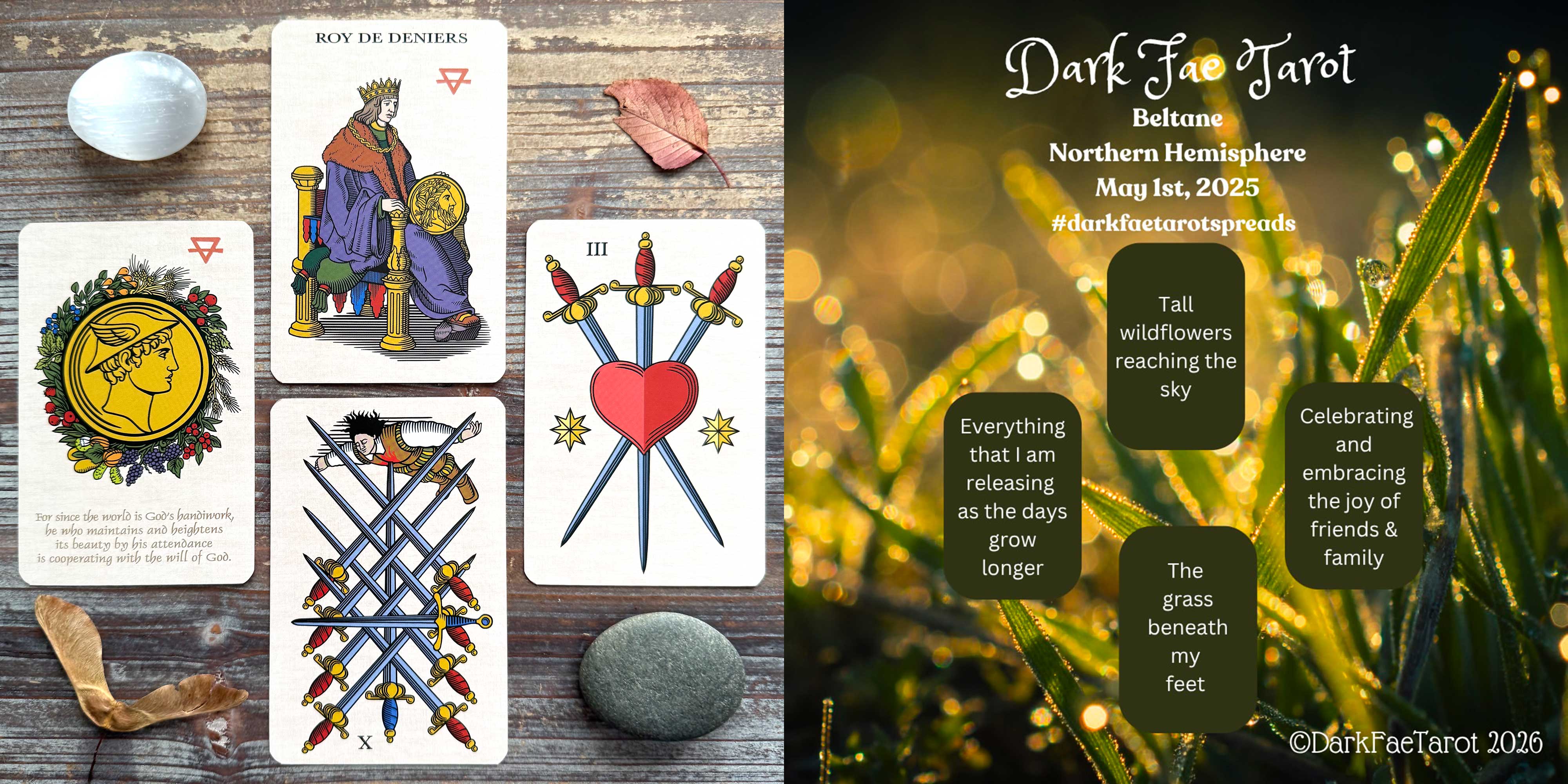 Beltane Tarot Reading with The Alchemical Tarot of Marseille