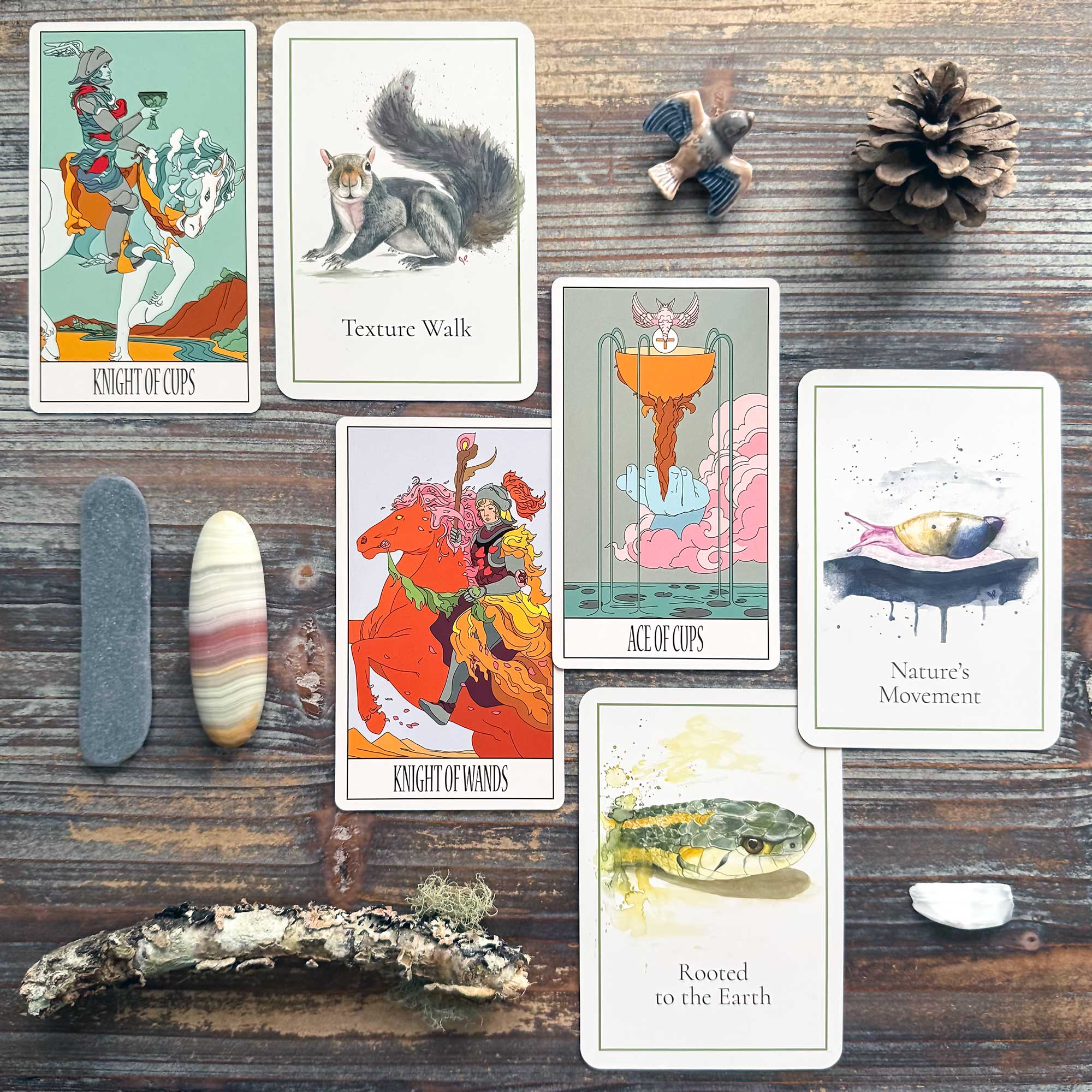 Tarot Reading with the Florana Tarot and An Invitation to Forest Bathing Cards