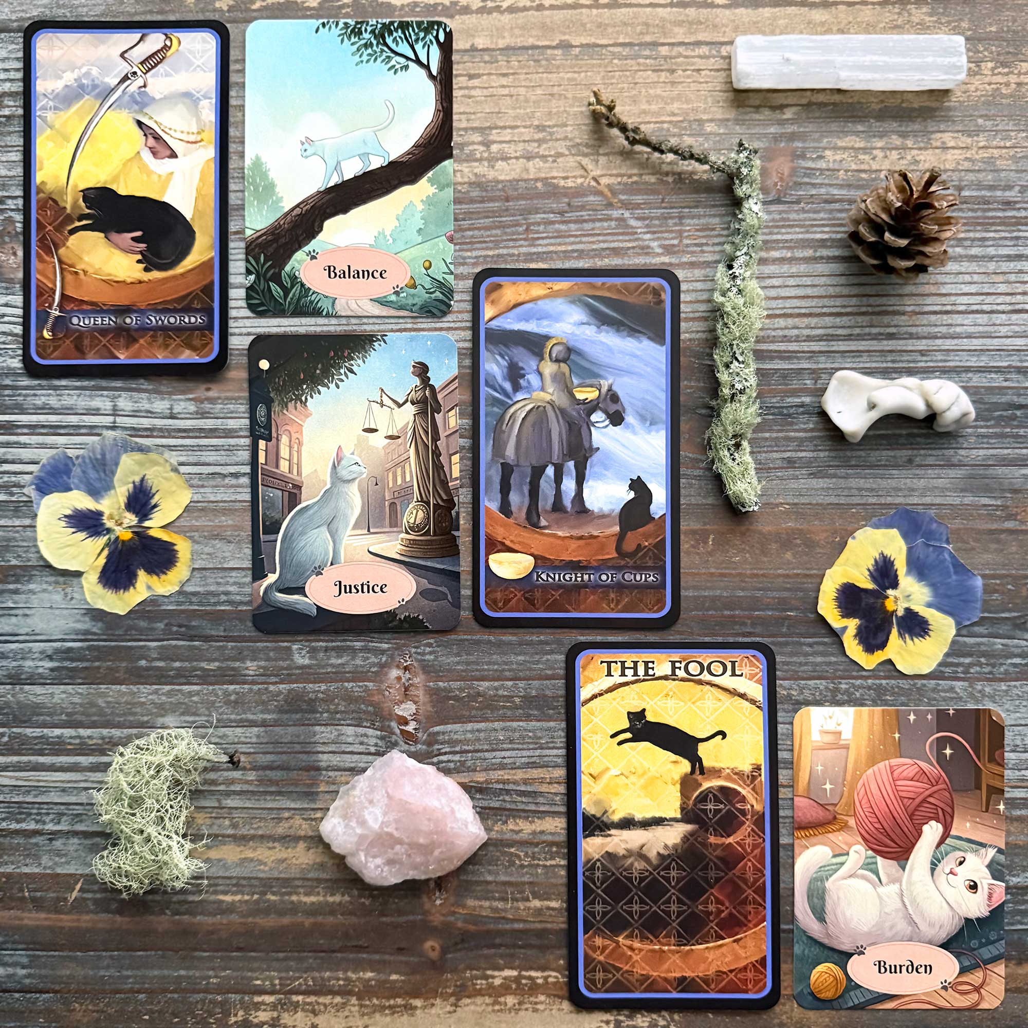 Tarot Reading with the Lady Black Cat Tarot and Tuğçe's Cat Oracle