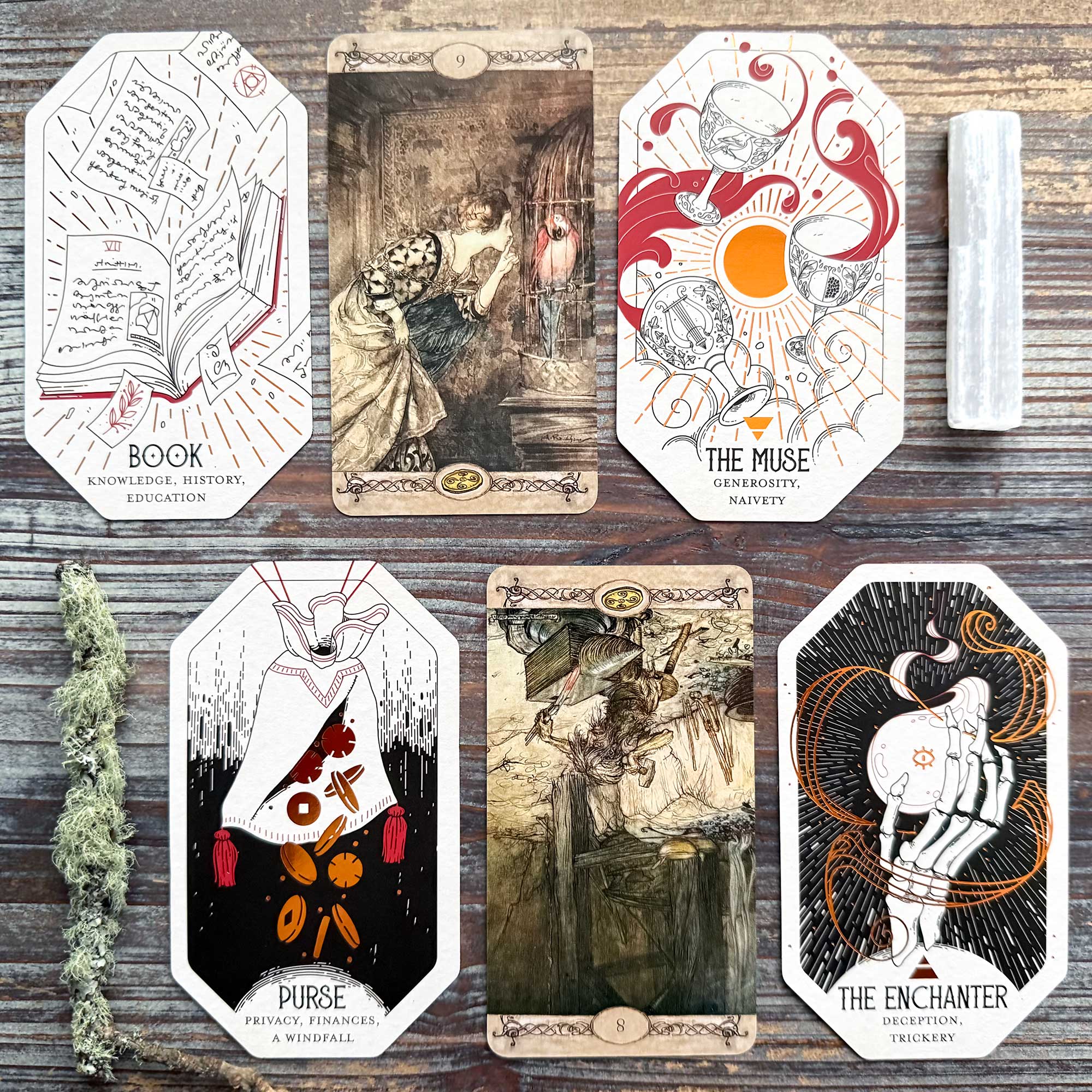 Tarot Reading with the Rackham Tarot, Citadel Oracle, and Deck of Emblems