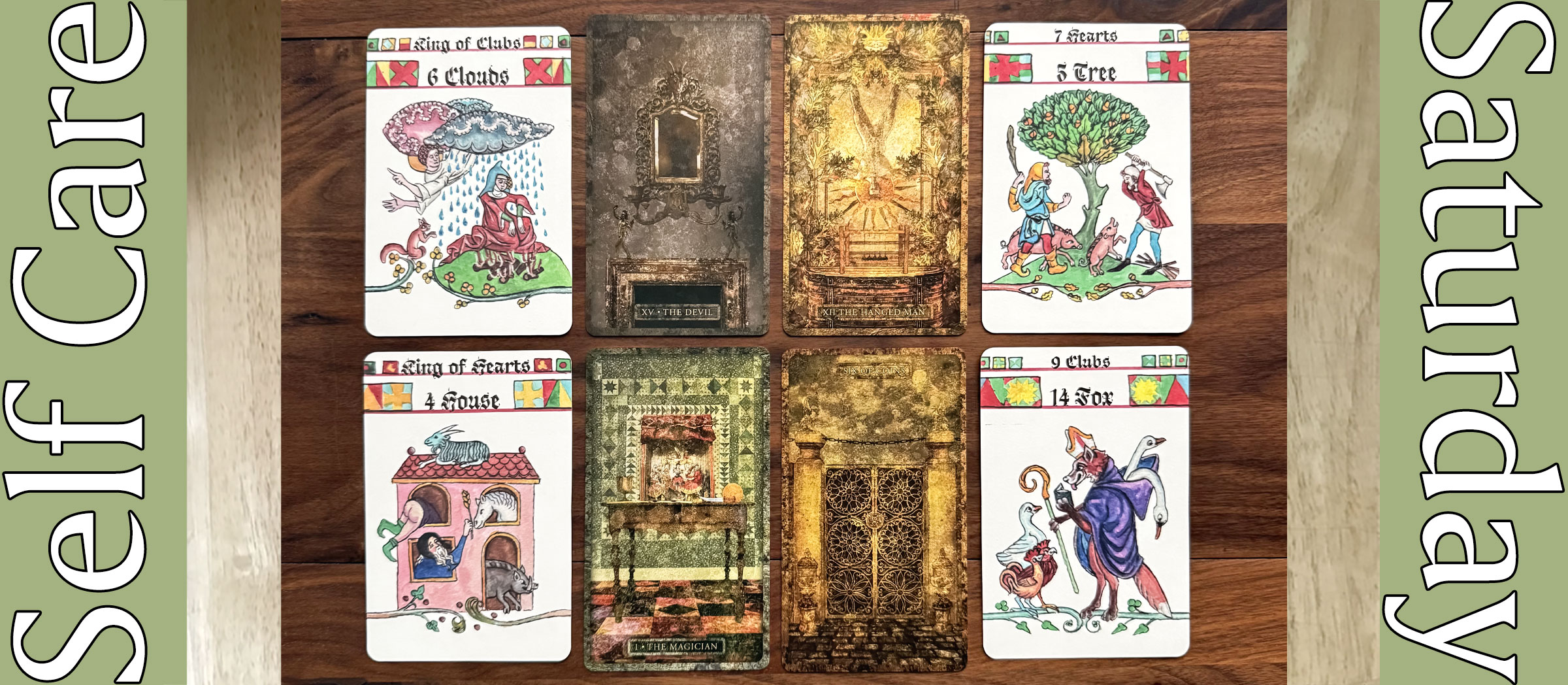 Self Care Saturday Tarot Reading with the Tyldwick Tarot and The Marginal Lenormand