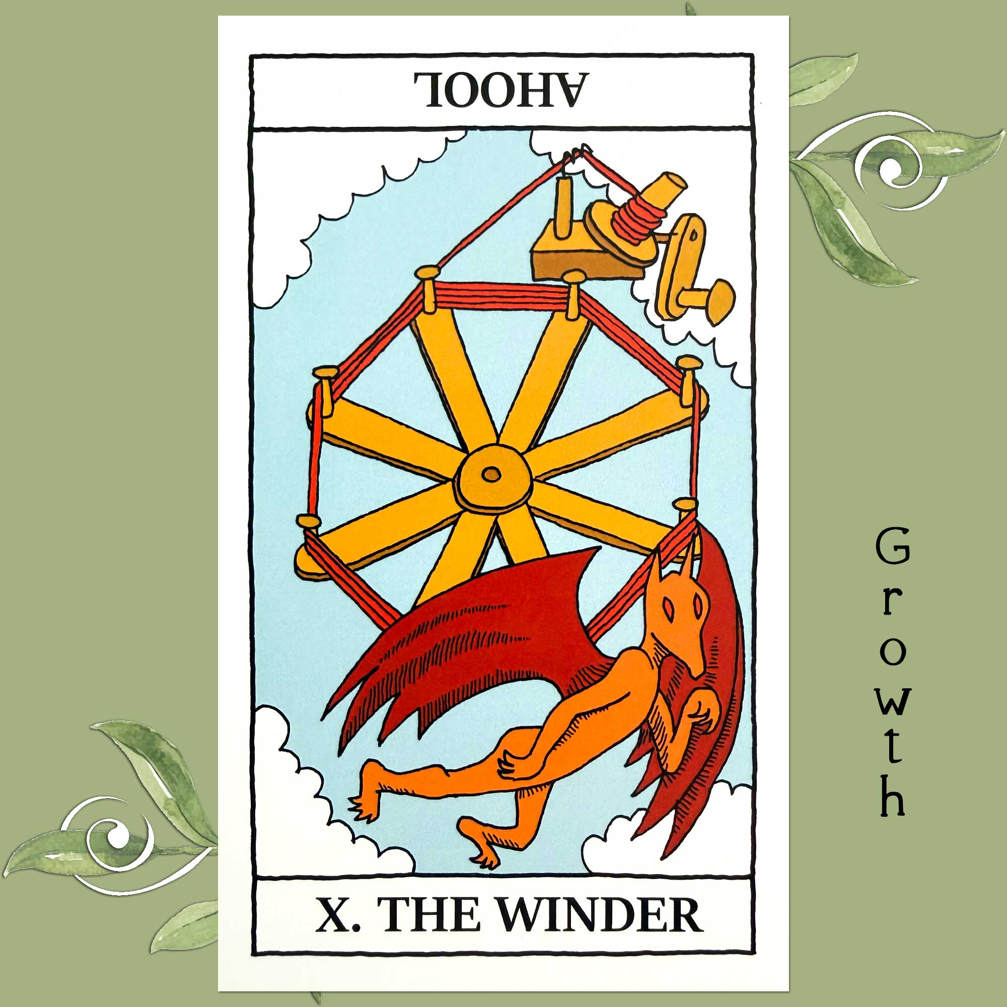 Cryptids Crafting Tarot - Wheel of Fortune