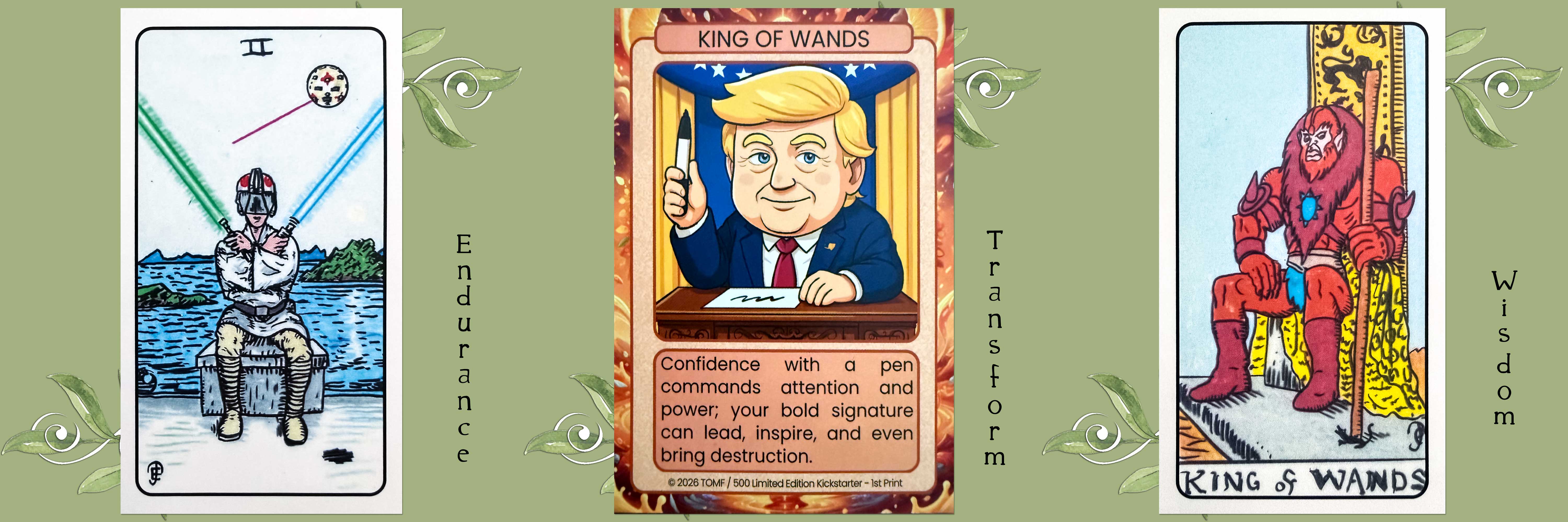 Star Wars Tarot, 78 Shades of Orange Tarot, and Masters of the Universe Tarot