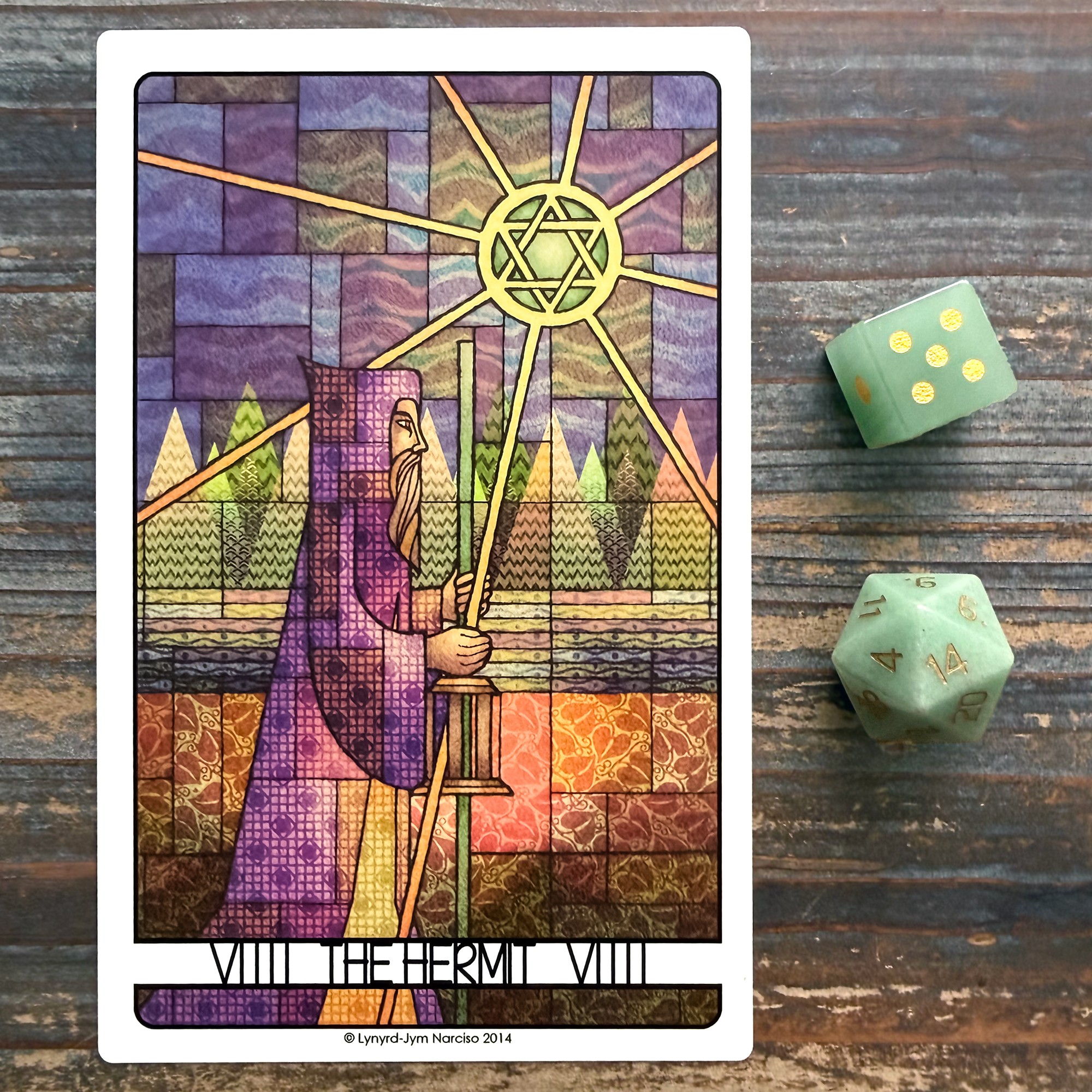 Tarot Activity from The One Card a Day Journal by Maria Sofia Marmanides - Tarot Resom - The Hermit