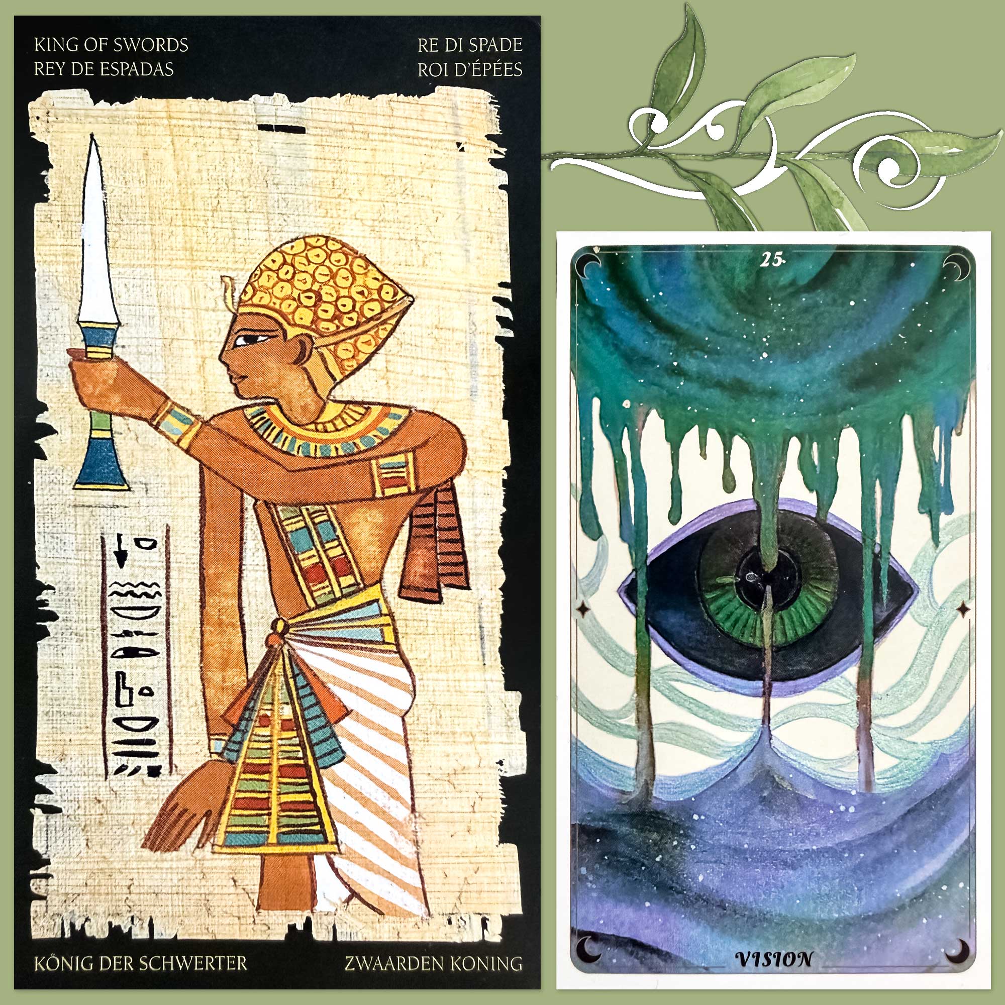 Egyptian Tarot - King of Swords