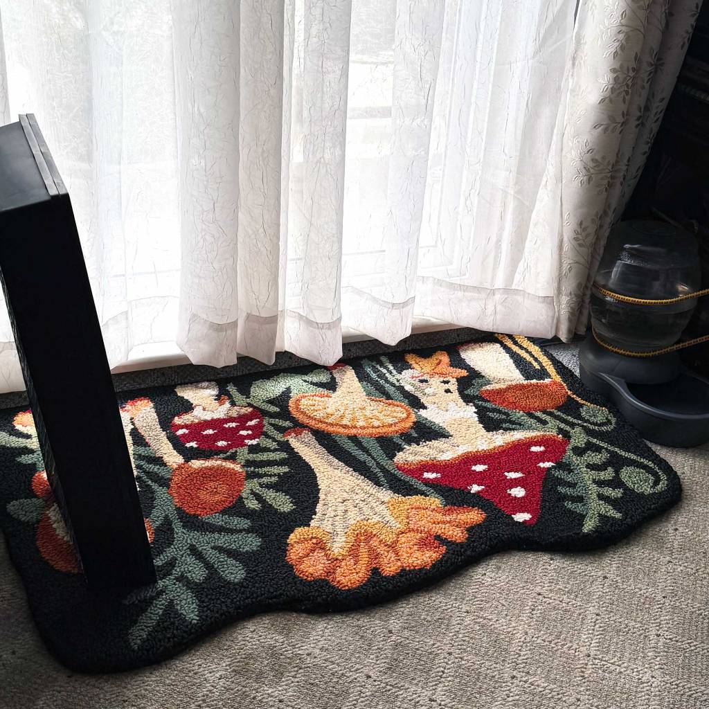 Autumn Mushrooms Door Mat