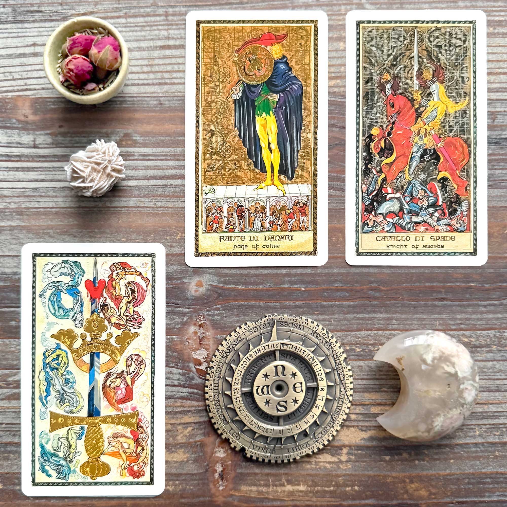 Tarot Reading with the Tarocchi di Giulietta e Romeo Shakespeare Tarot