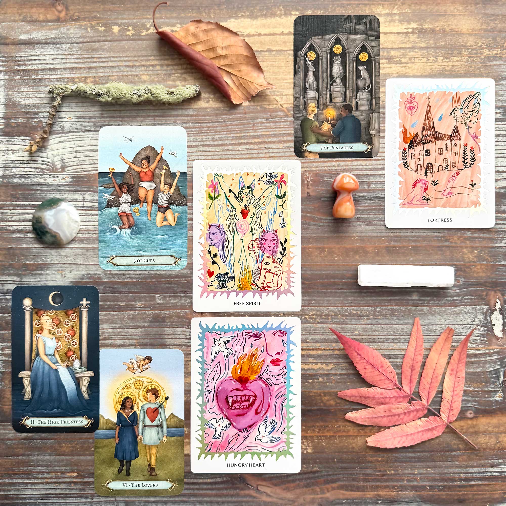 Tarot Reading with The Good Fortune Tarot and Oh My Heart Oracle