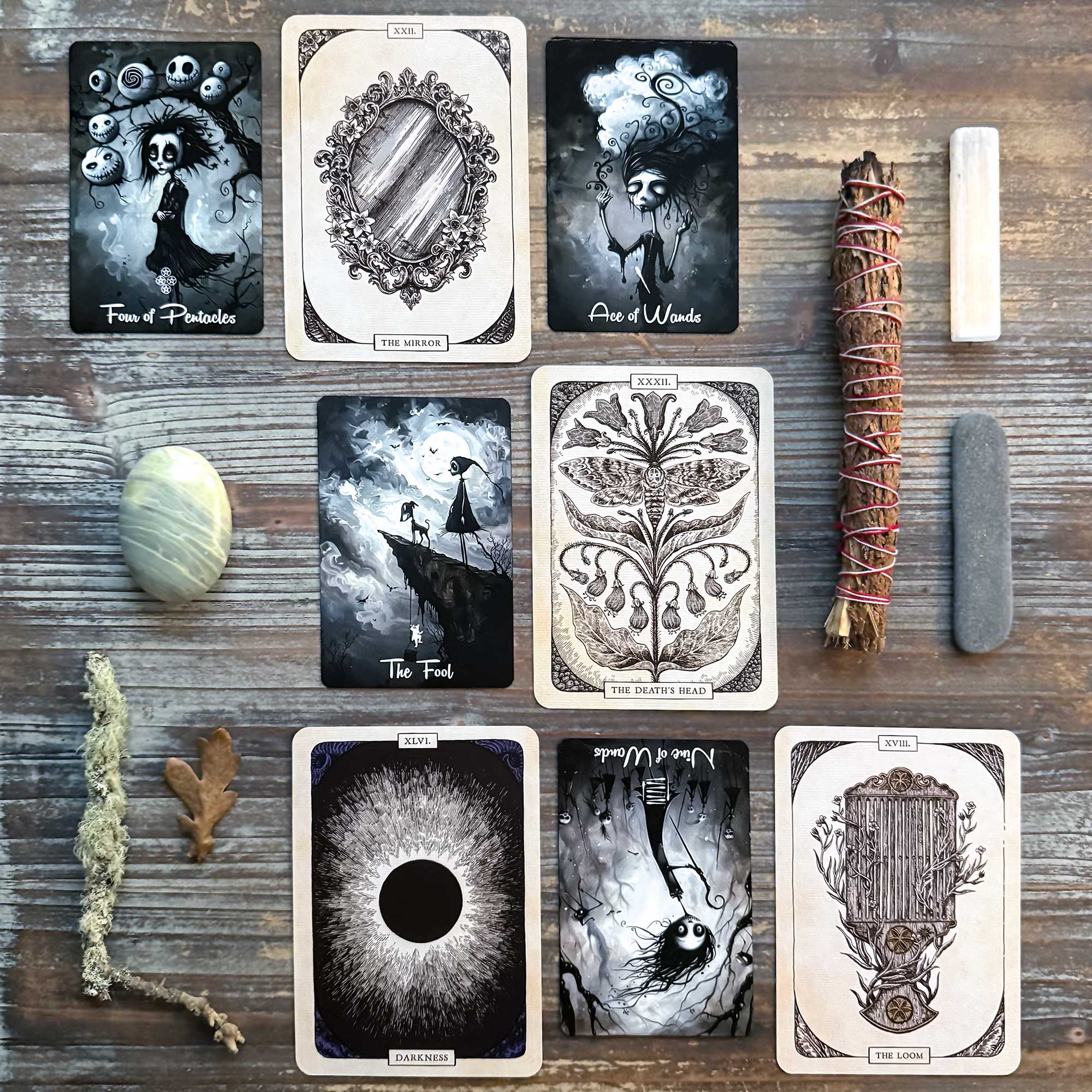Philosophical Tarot Reading with the Gothic Moon Tarot and The Black Bird Oracle