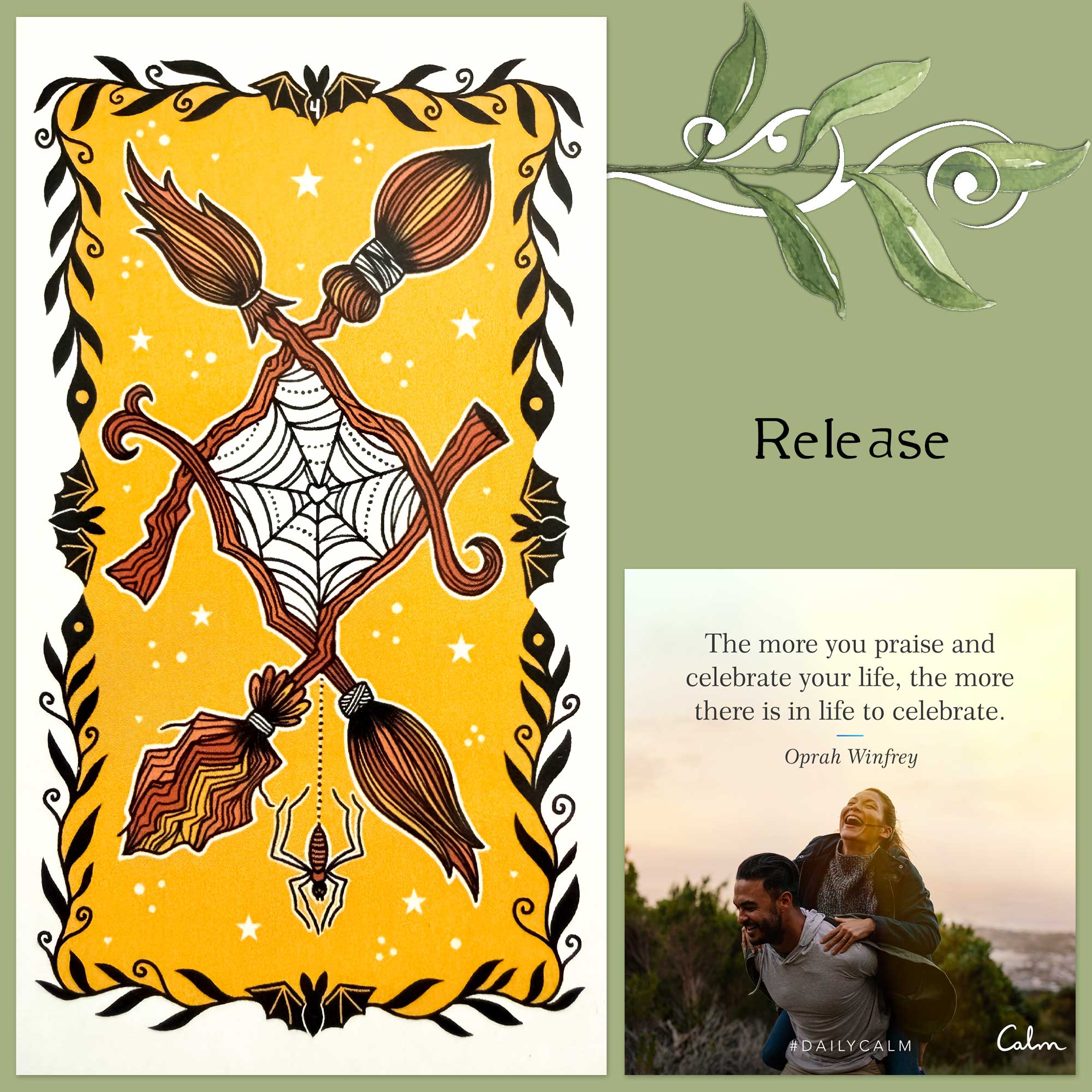 Happy Halloween Tarot's Four of Wands