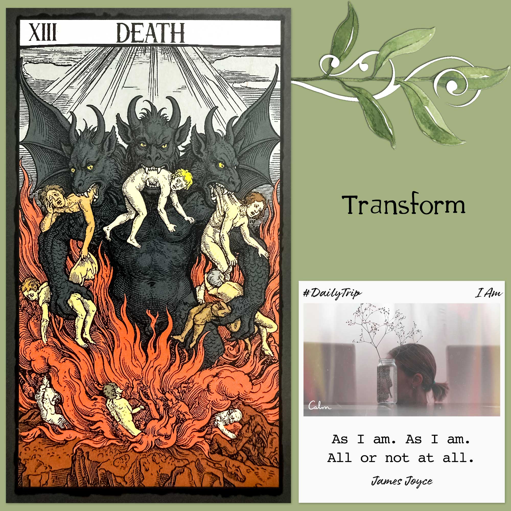 Tarot of Satan's Death card