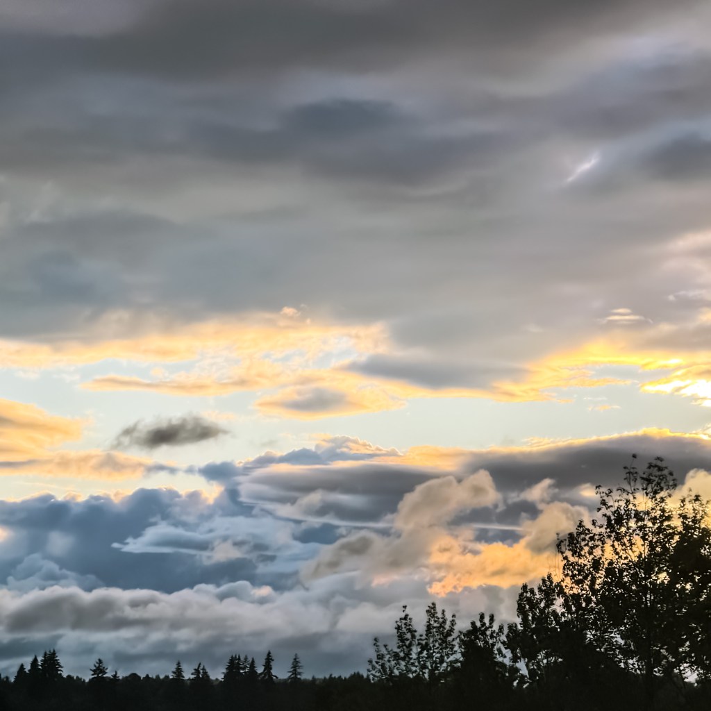 Cloudy Autumn Sunset