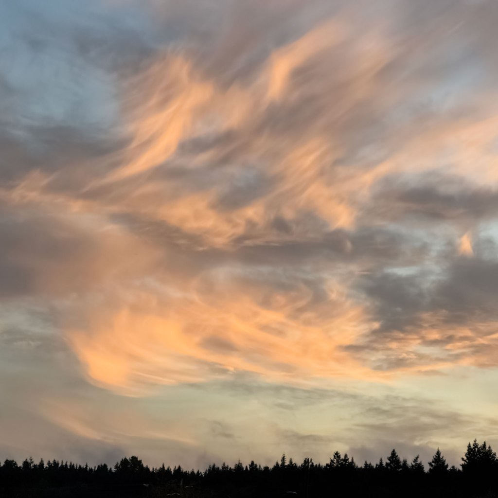 Apricot Sunset Cloud Photo